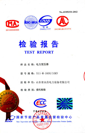 果洛电力变压器检测合格报告